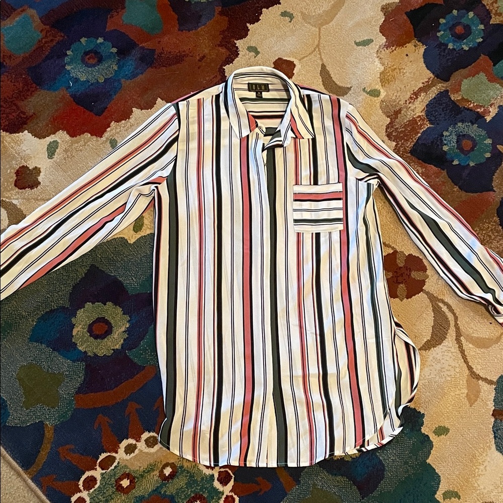 Elegant Striped Women's Blouse